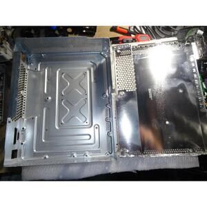 Xbox 360 White PHAT Metal Bottom Case with Top Metal Liner-Metal Wear-READ ALL